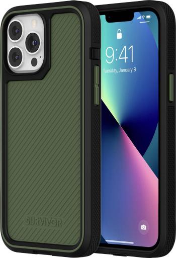 Griffin Survivor All-Terrain Earth Case zadný kryt na mobil Apple iPhone 13 Pro Max papraďová zelená, čierna