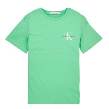 Calvin Klein Jeans  Tričká s krátkym rukávom CHEST MONOGRAM TOP  Zelená