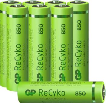 GP Batteries ReCyko+ HR03 mikrotužkový akumulátor typu AAA  Ni-MH 850 mAh 1.2 V 8 ks