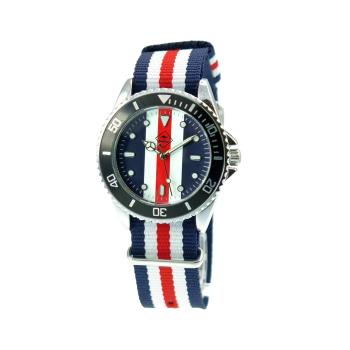 Pánske náramkové hodinky Roadsign Broome, modro-bielo-červené