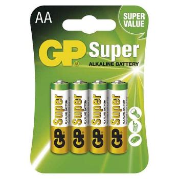 Alkalická baterie GP 1,5V AA 4 ks