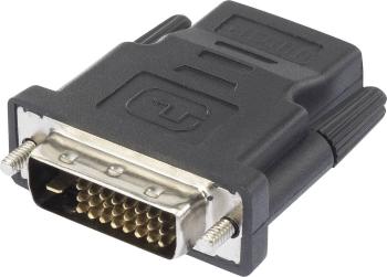 Renkforce RF-4212228 HDMI / DVI adaptér [1x HDMI zásuvka - 1x DVI zástrčka 24+1-pólová] čierna