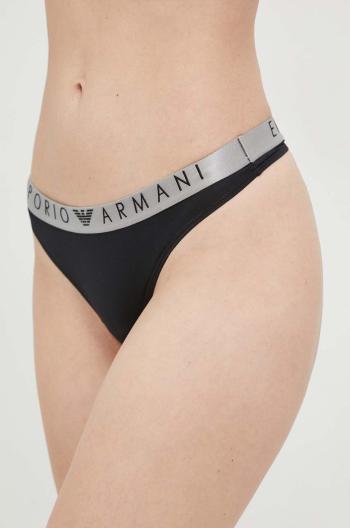 Tangá Emporio Armani Underwear 2-pak čierna farba