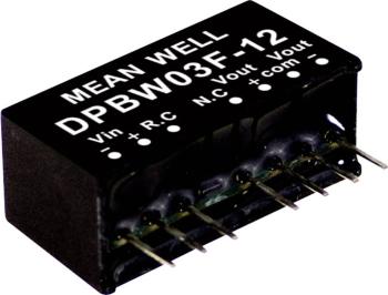 Mean Well DPBW03G-15 DC / DC menič napätia, modul   100 mA 3 W Počet výstupov: 2 x