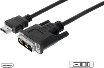Digitus HDMI / DVI káblový adaptér #####HDMI-A Stecker, #####DVI-D 18+1pol. Stecker 10.00 m čierna AK-330300-100-S možno