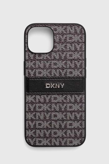 Puzdro na mobil Dkny iPhone 14 / 15 / 13 6.1 čierna farba, DKHCP14SPRTHSLK