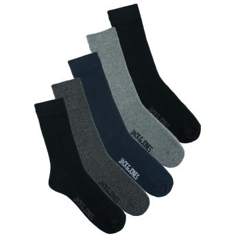 Jack & Jones  JACJENS SOCK 5 PACK  Kotníkové ponožky Šedá