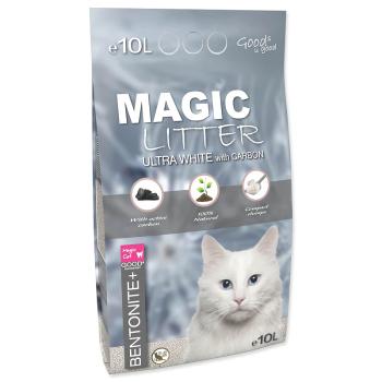 Kočkolit MAGIC LITTER Bentonite Ultra White with Carbon 10 l