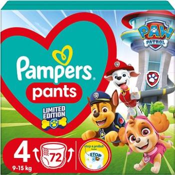 PAMPERS Active Baby Pants Paw Patrol veľkosť 4 (72 ks) (8006540863572)