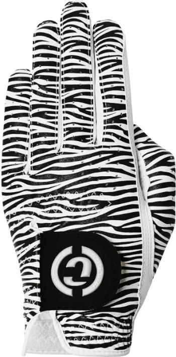 Duca Del Cosma Women's Designer Pro Golf Glove LH White/Giraffe M