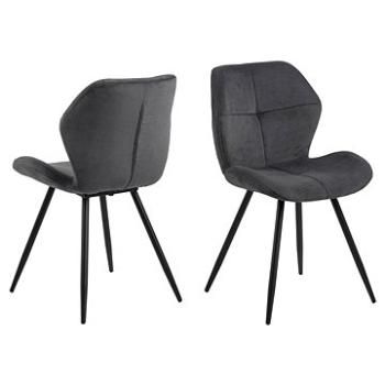 Design Scandinavia Jedálenská stolička Petri (SET 2 ks), antracitová (A1004566)