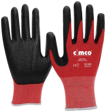 Cimco Grip Flex schwarz/rot 141229 pletenina pracovné rukavice Veľkosť rukavíc: 8, M EN 388  1 pár