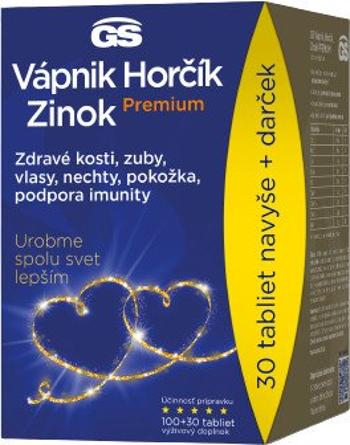 GS Vápnik Horčík Zinok Premium - darčekové balenie 130 tabliet