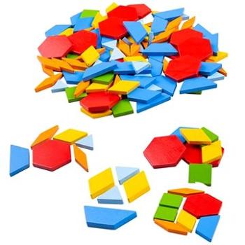 Bigjigs Toys Drevená farebná mozaika (691621549421)