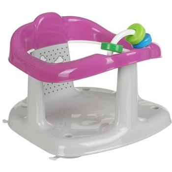 MALTEX dětské sedátko do vany s hračkou šedá/růžová (5903067009021)