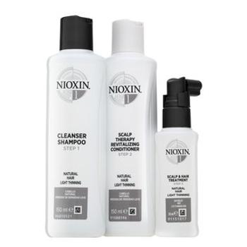 Nioxin System 1 Trial Kit sada pre chemicky ošetrené vlasy 150 ml + 150 ml + 50 ml
