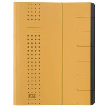 Elba chic 400001991 organizačné dosky žltá DIN A4 kartón Počet priehradiek: 12