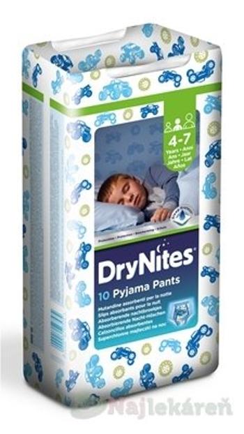 HUGGIES DRY NITES MEDIUM plienkové nohavičky PRE CHLAPCOV (4-7 rokov), 10ks