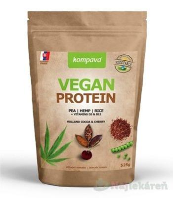 Kompava VEGAN PROTEIN  čokoláda a višňa 525 g