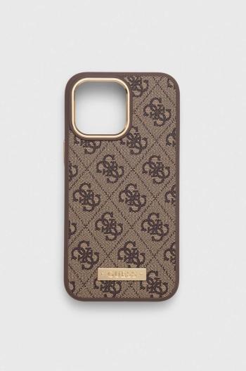 Puzdro na mobil Guess iPhone 14 Pro Max 6,7" hnedá farba