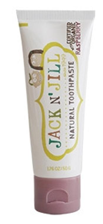 Jack N‘ Jill Prírodná zubná pasta pre deti príchuť malina 50 g