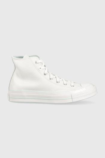 Kožené tenisky Converse Chuck 70 dámske, biela farba, A05024C