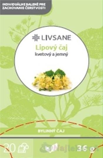 LIVSANE Lipový čaj bylinný, individuálne balené vrecká 20x1,8 g