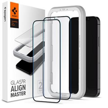 Spigen Glas tR ALM FC Black 2P iPhone 12 Pro Max (AGL01792)