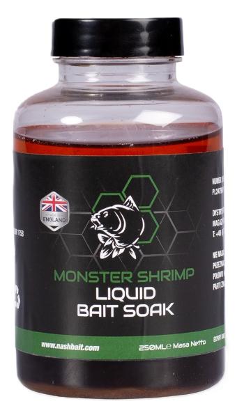 Nash dip liquid bait soak monster shrimp 250 ml