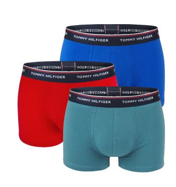 TOMMY HILFIGER - boxerky 3PACK premium essentials electric blue & red combo-XXL (112-123 cm)