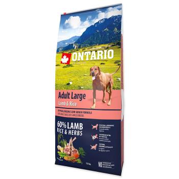 ONTARIO Dog Adult Large Lamb & Rice 12 kg