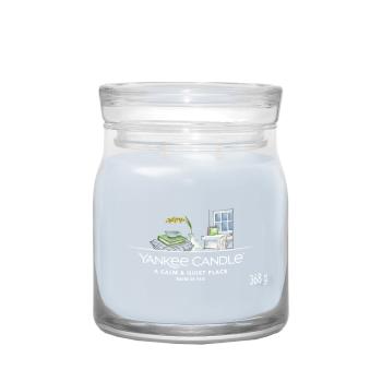 YANKEE CANDLE Signature Vonná sviečka stredná 2 knôty A Calm & Quiet Place 368 g