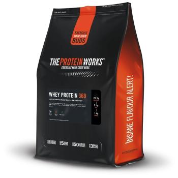 Whey Protein 360 ® - The Protein Works, príchuť jahoda a krém, 1200g