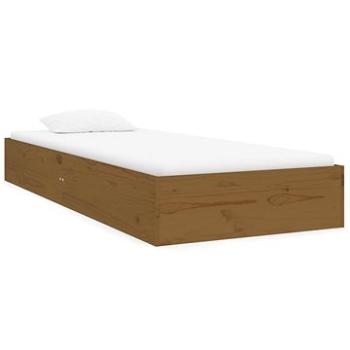 Rám postele medovo hnedý masívne drevo 75 × 190 cm Small Single, 820065