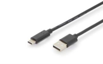 Digitus #####USB-Kabel USB 2.0 #####USB-C™ Stecker, #####USB-A Stecker 3.00 m čierna dvojžilový tienený, obojstranne zap