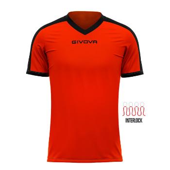 SHIRT REVOLUTION oranžová-čierna 3XS