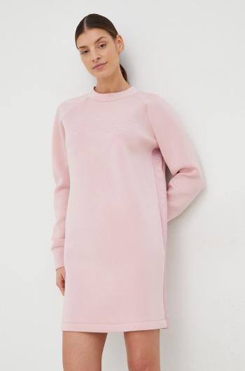 Šaty Guess ružová farba, mini, oversize