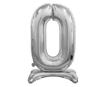 Godan Samostojaci fóliový balón 0 strieborný 74 cm