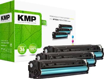 KMP H-T189CMY toner kombinované balenie náhradný HP HP 312A (CF381A, CF383A, CF382A) zelenomodra, purpurová, žltá  kompa