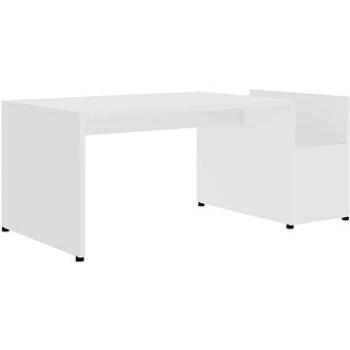 SHUMEE Konferenčný stolík biely 90 × 45 × 35 cm drevotrieska , 802921