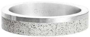 Gravelli Betónový prsteň Edge Slim oceľová / sivá GJRUSSG021 60 mm