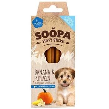 Soopa Dentálne tyčinky Puppy s banánom a tekvicou 100 g (5060289920715)