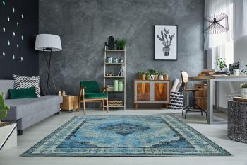 LuxD Dizajnový koberec Lessie II 240x160 cm / modrá
