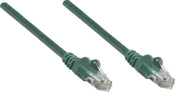 Intellinet 739825 RJ45 sieťové káble, prepojovacie káble CAT 6 S/FTP 25.00 cm zelená fóliové tienenie, tienenie pletivom