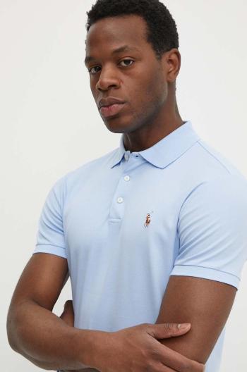 Bavlnené polo tričko Polo Ralph Lauren jednofarebné, 710713130