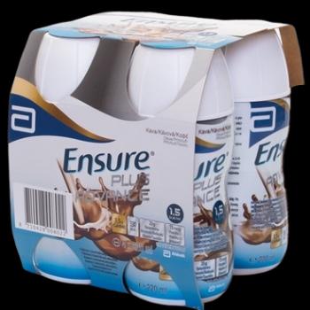 Abbott Ensure PLUS ADVANCE kávová príchuť 4 x 220 ml