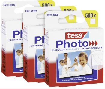 tesa Photo® Lepiace podložky  biela Množstvo: 1500 ks