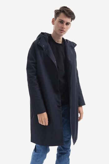 Bunda Wood Tobias Twill Parka Coat 12135900-5269 NAVY pánska, čierna farba, prechodná