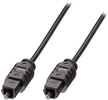 LINDY Toslink digitálny audio prepojovací kábel [1x Toslink zástrčka (ODT) - 1x Toslink zástrčka (ODT)] 0.50 m čierna