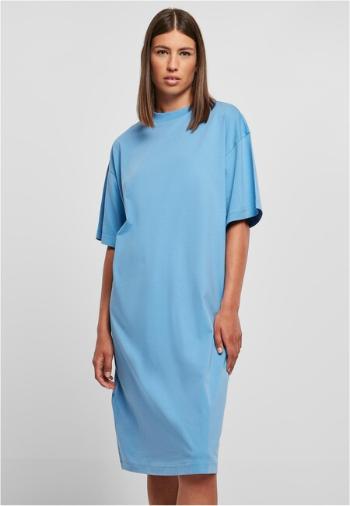 Urban Classics Ladies Organic Long Oversized Tee Dress horizonblue - XS